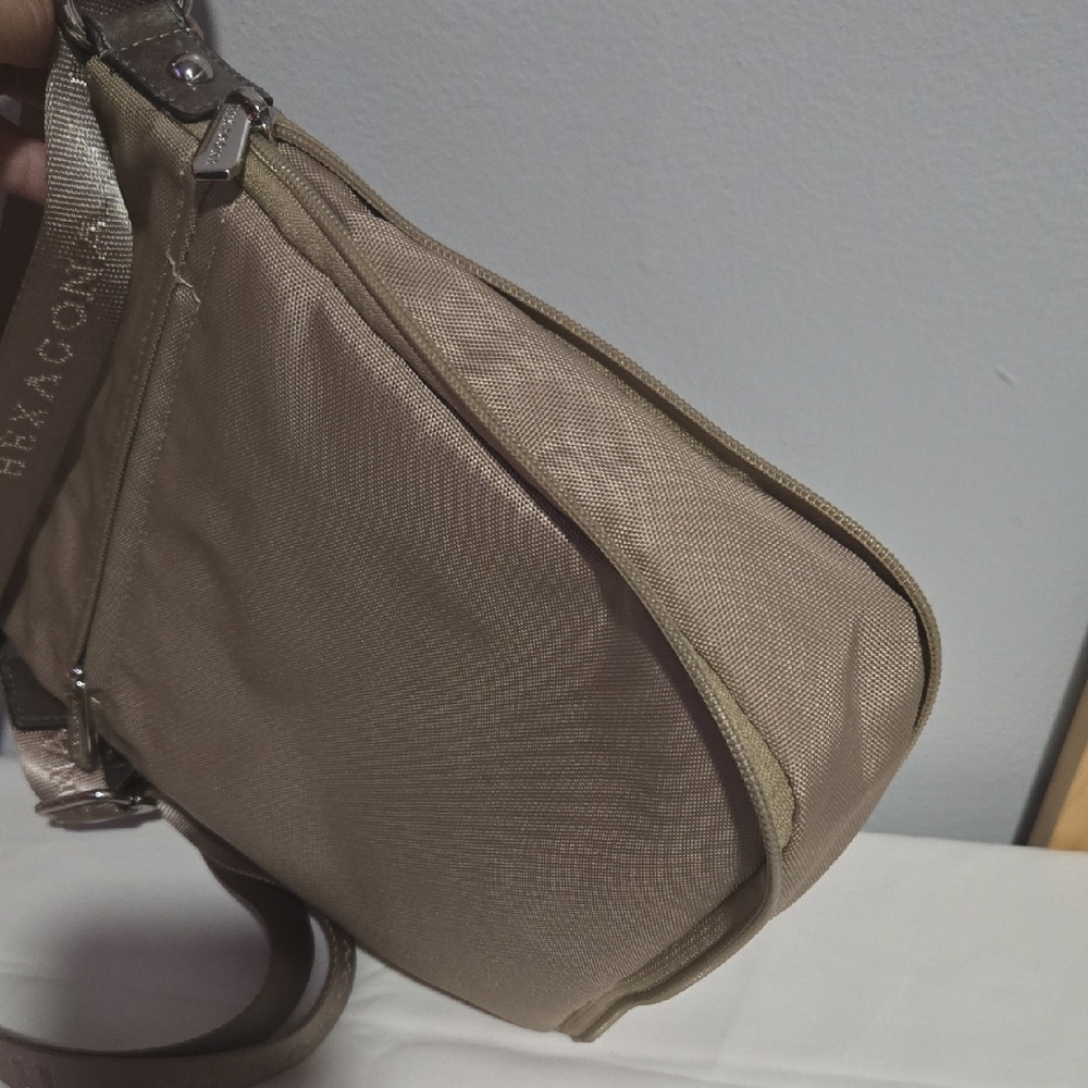Hexagona Tan Crossbody Bag - Picture 9 of 9